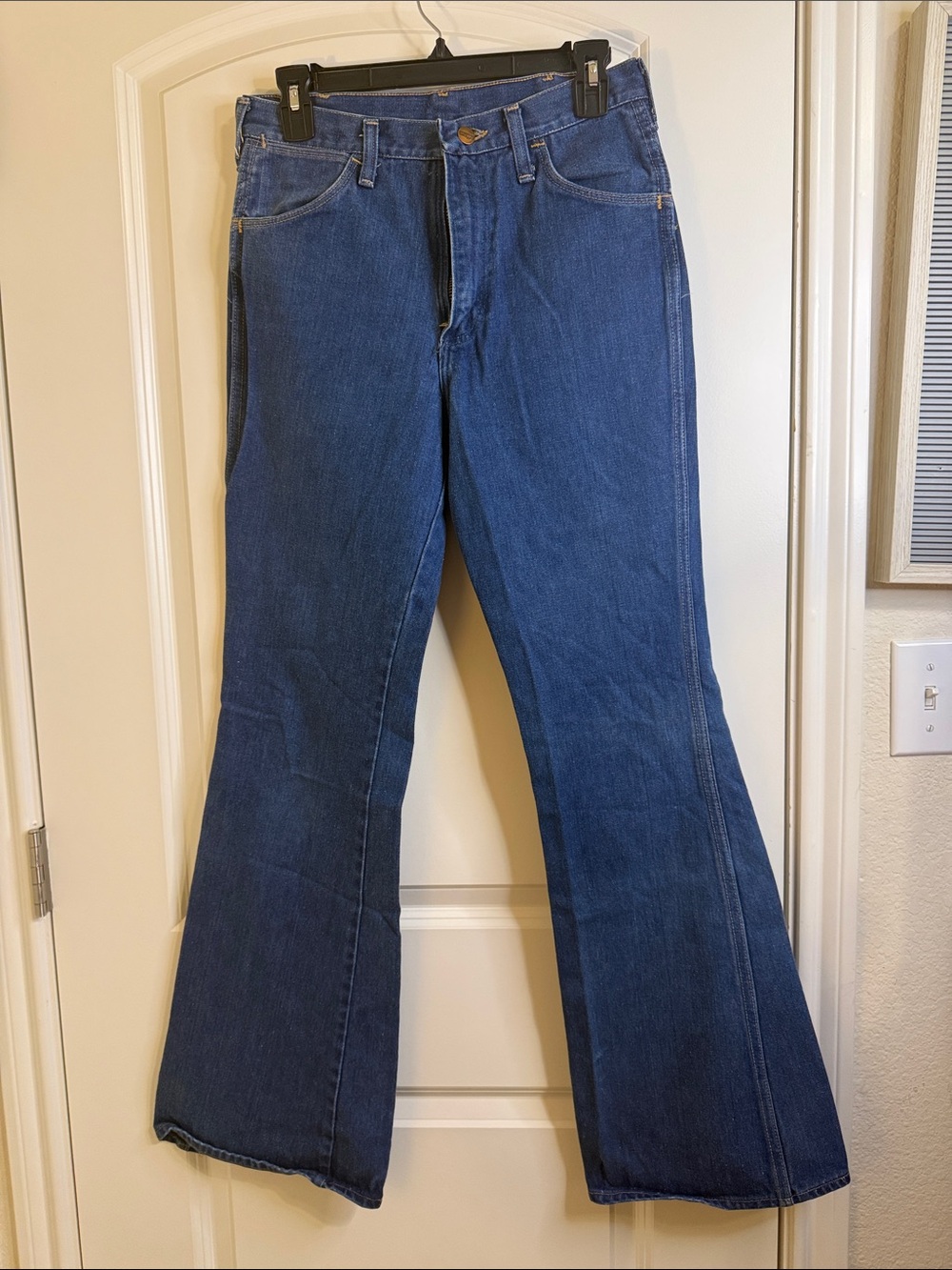 Vintage 70s Wrangler No Fault Denim Flare Jeans Made in USA